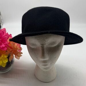 Silence + Noise Black Felt Hat HT8794